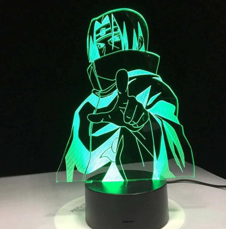Sasuke Naruto 3D Night Light with Colorful Effects