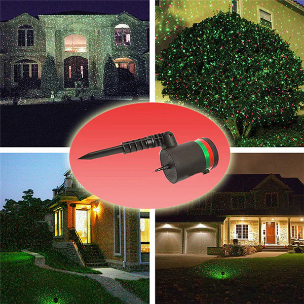 Laser Stage Light with Christmas Projection Effects