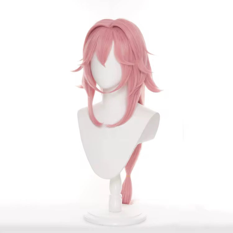 Synthetic Pink Heart Wig