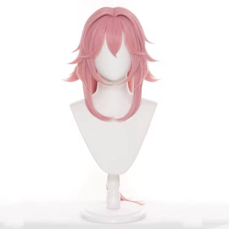 Synthetic Pink Heart Wig
