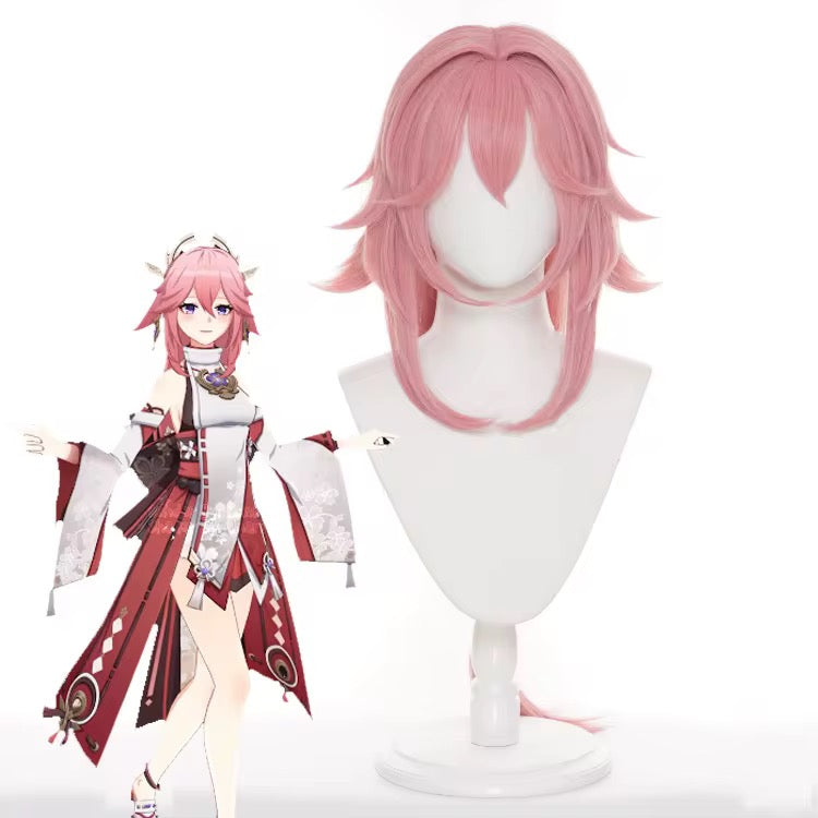 Synthetic Pink Heart Wig