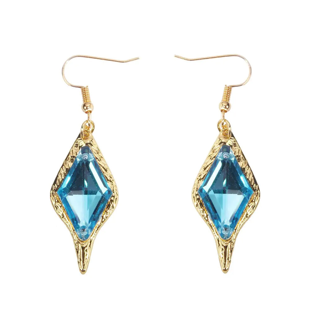 Genshin Impact Kaeya Cosplay Earrings - Anime Game Hook Earrings - Cosplay Jewelry for Womens (Kaeya hook earrings)