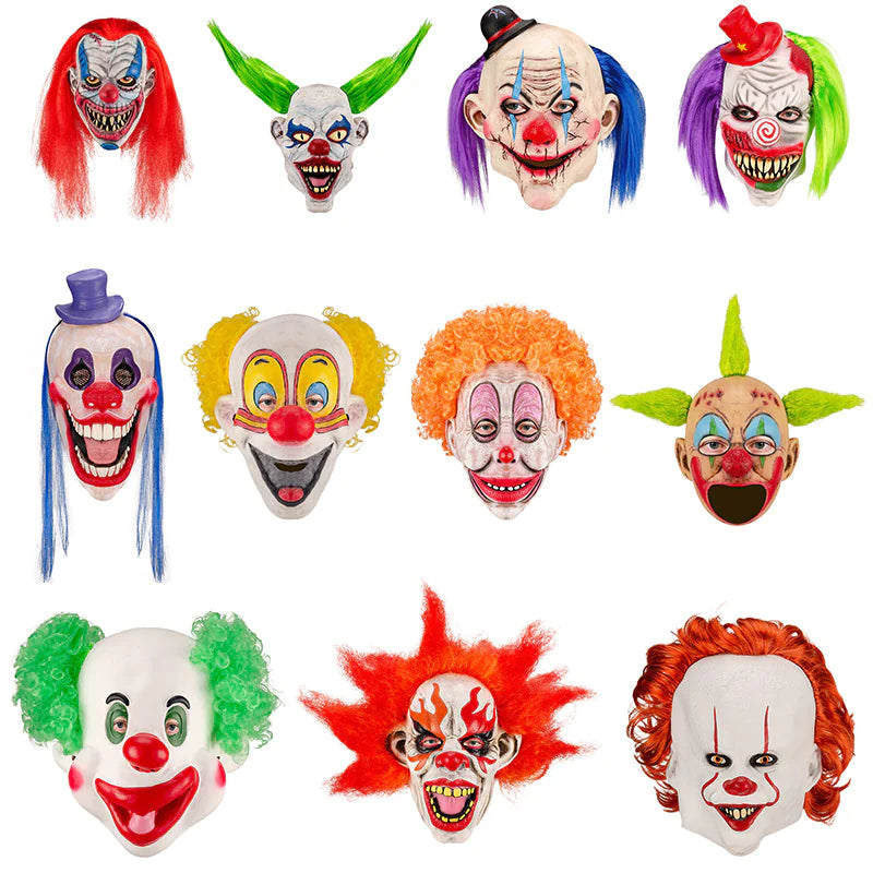 Halloween Scary Masks - Latex Party Clown Masks