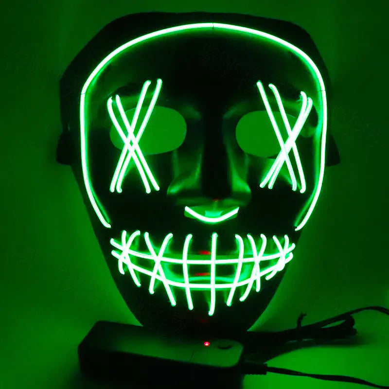 LED Halloween Mask with Flashing Blood Effects
