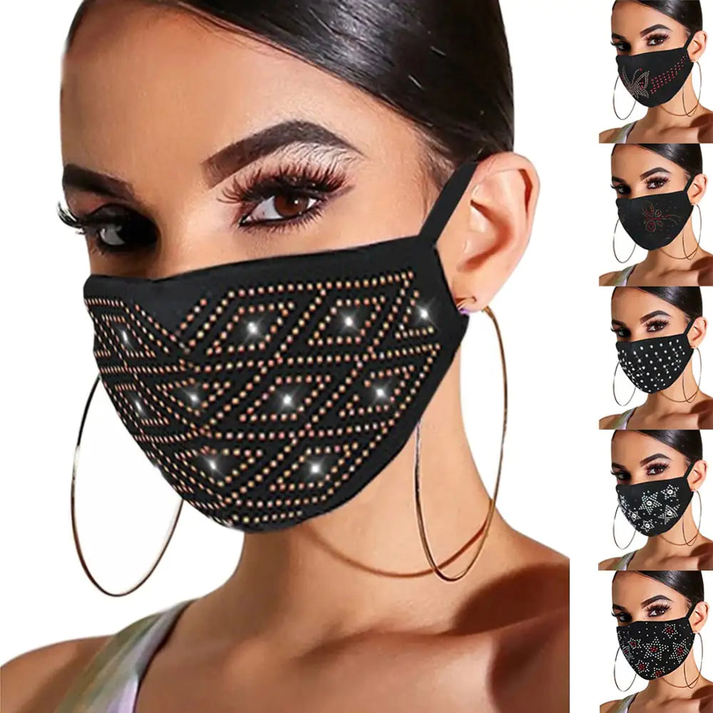 Rhinestone Jewelry Masks for Spring and Summer