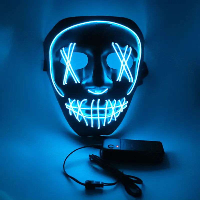 LED Halloween Mask with Flashing Blood Effects