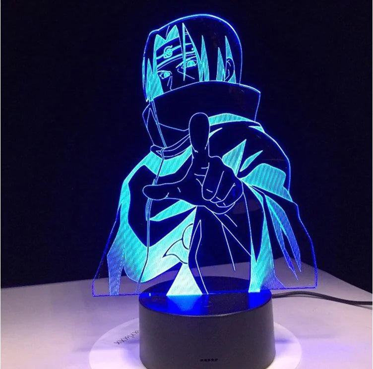 Sasuke Naruto 3D Night Light with Colorful Effects