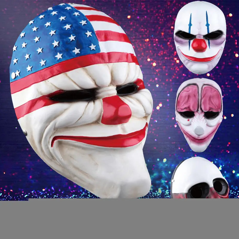 New Halloween Masks - Payday 2 Theme Clown Masks
