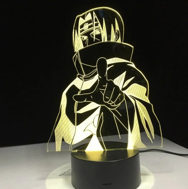 Sasuke Naruto 3D Night Light with Colorful Effects