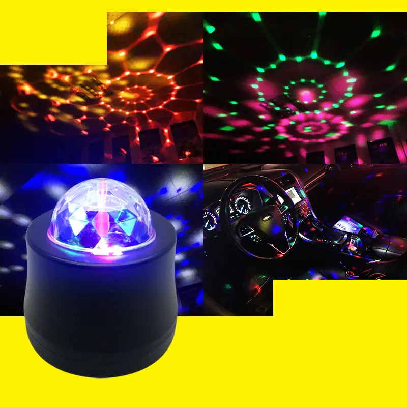Colorful Stage Lights with LED Sound Control Effects