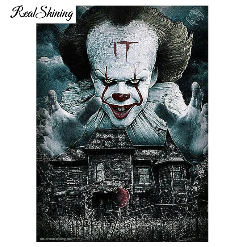 "Scary Clown Diamond Painting Wall Decor"