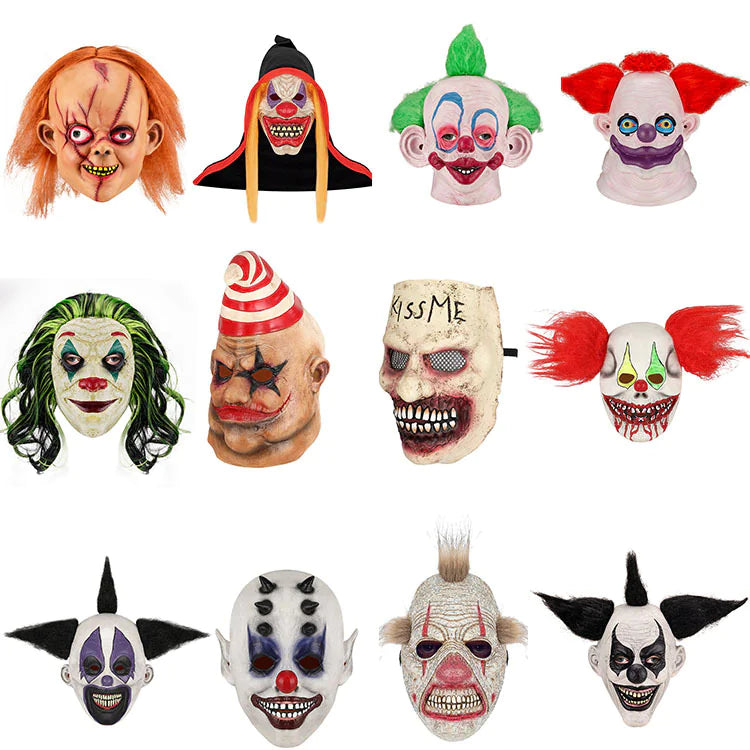 Halloween Scary Masks - Latex Party Clown Masks