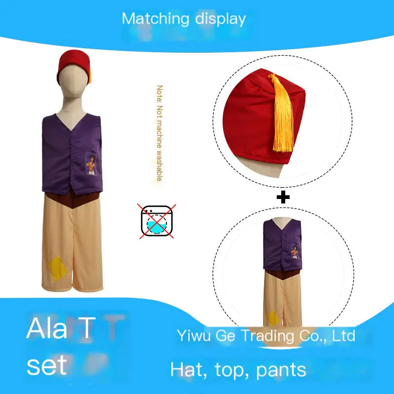 Aladdin Princess Jasmine Costume for Kids' Cosplay