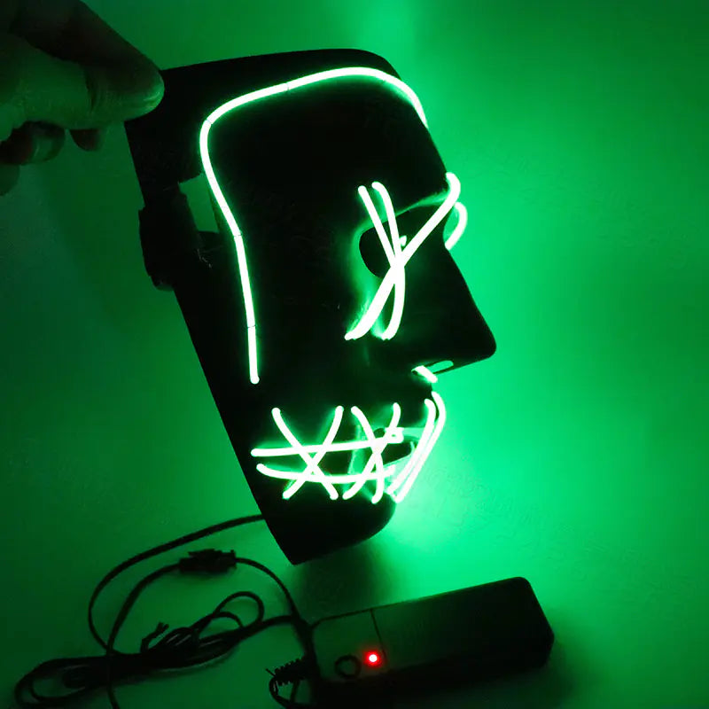 LED Halloween Mask with Flashing Blood Effects