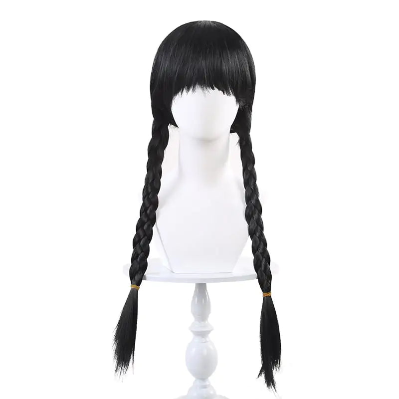 Halloween Wednesday Black Dress Cosplay Outfit