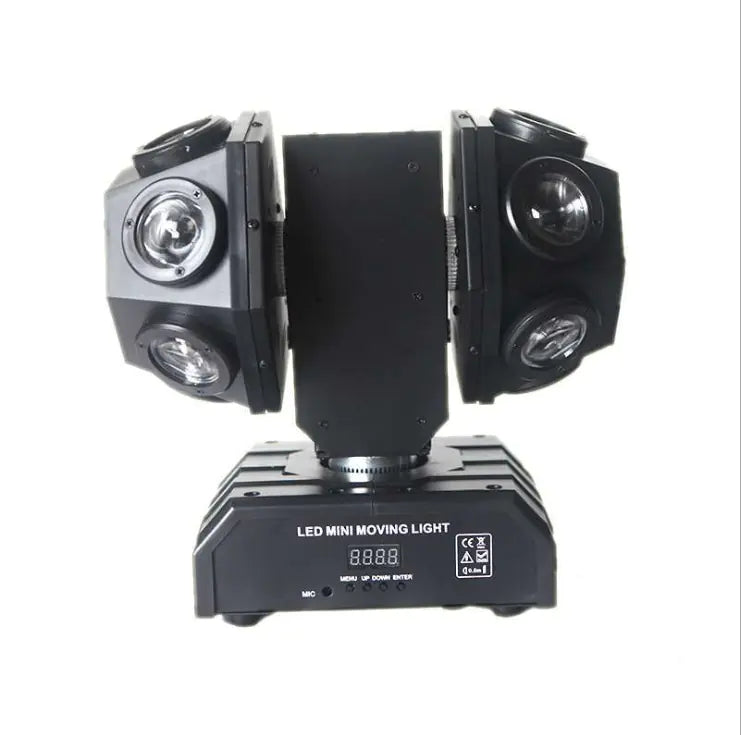 Dual-Head Beam Light with Rotating Laser Effects